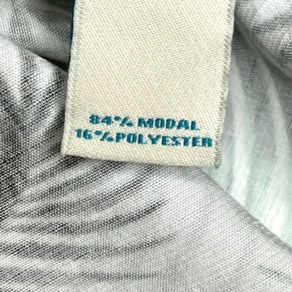 Coastal Palm Print Camp Shirt Men M Tropical Resort Vacation Carribbean - Picture 8 of 8